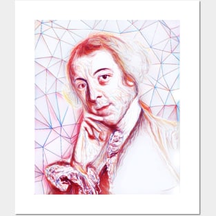 Horace Walpole Portrait | Horace Walpole Artwork | Line Art Posters and Art